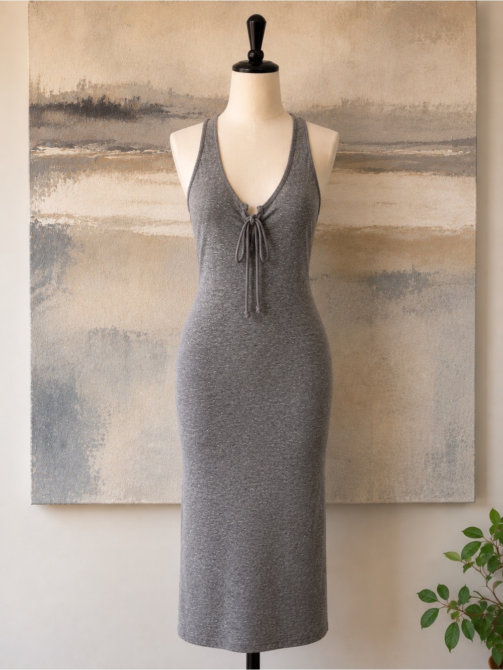 Joe’s Jeans Gray Racerback Tank
Dress Casual Throw On Midi Size M